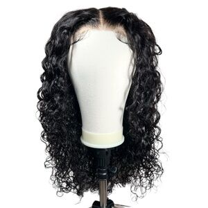 UNICE Natural Black Human Hair Bye Bye Slip Water Wave 22 Inch Wig
